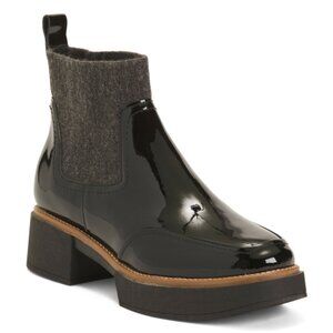 DOLCE VITA Wide Patent Leather Saline H2o Booties